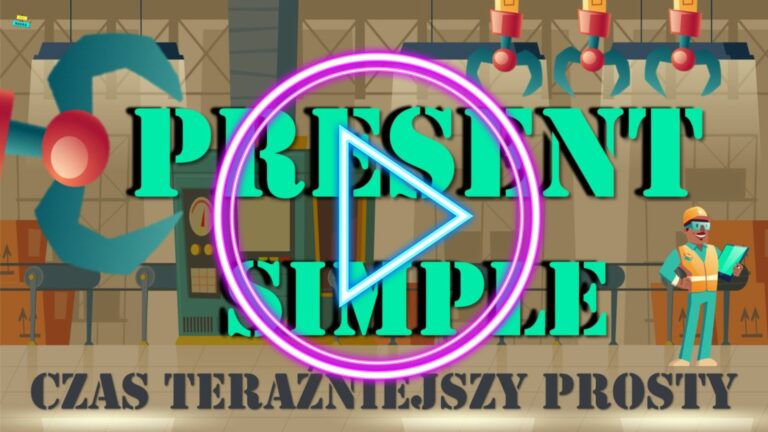 Present Simple – odmiana czasownika z ilustracjami i animacją w filmie