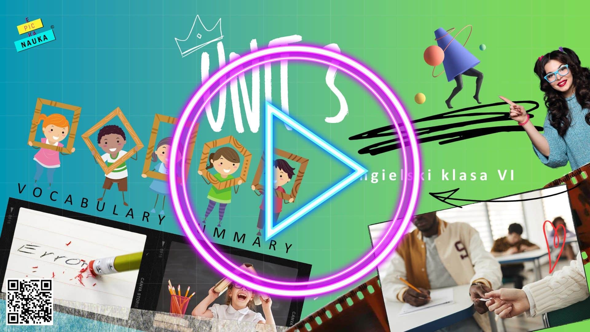 Filmik z fiszkami i tłumaczeniem – Unit 3 Brainy 6 – dla szkoły podstawowej