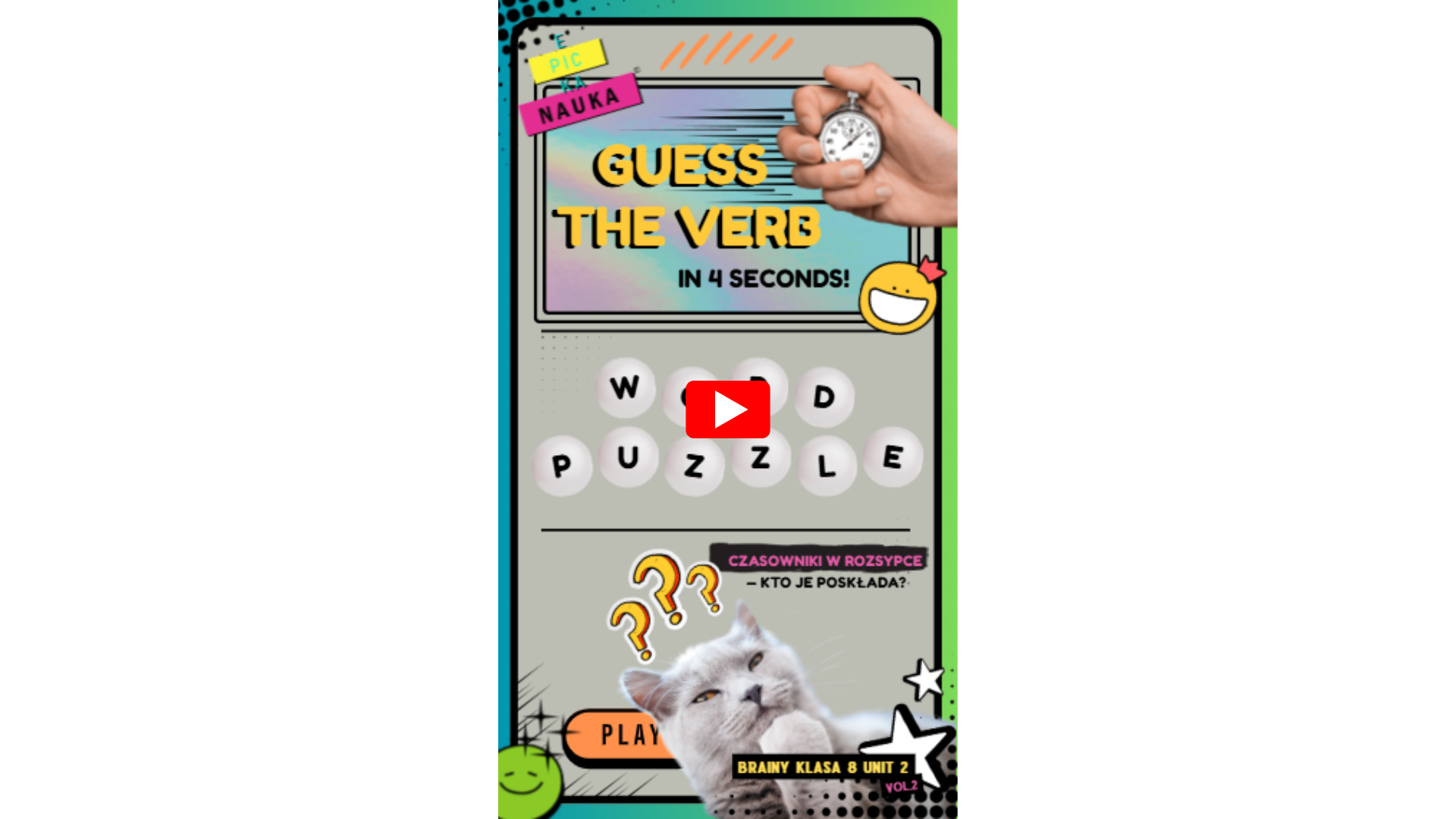 językowa gra logiczna typu puzzle. Litery są pomieszane jak w scrabble, a Twoim zadaniem jest je ułożyć i odkryć ukryte słowa.