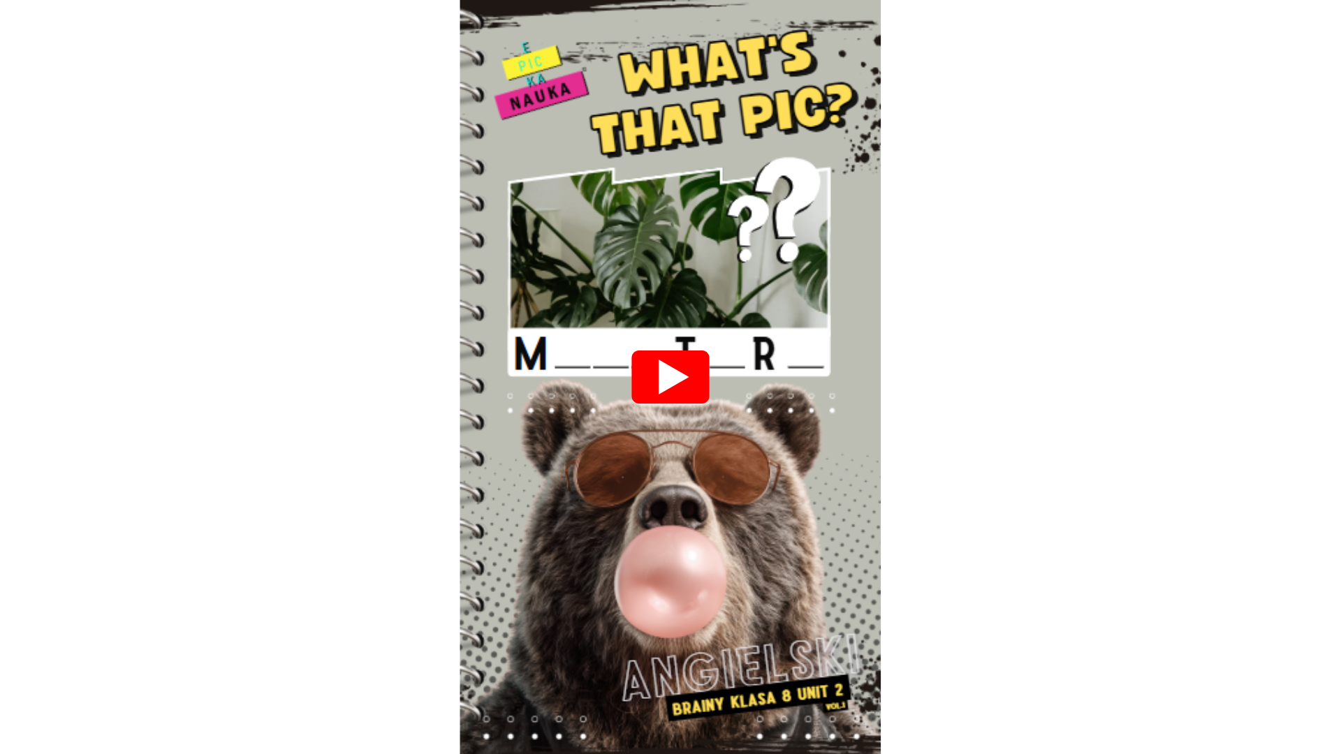 Gra językowa  „What’s That Pic?” – Nie ryzykuj! Zrób szybką i przyjemną powtórkę słownictwa z Brainy 8, Unit 2 w formie gry