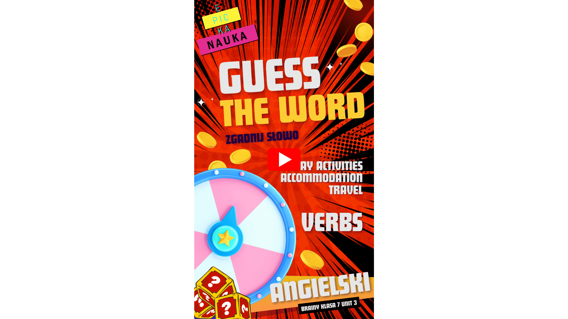Zrób to przed sprawdzianem! ✈️ HOLIDAY ACTIVITIES 📚Brainy 7 Unit 3 część 1 | Guess The Word GAME!
