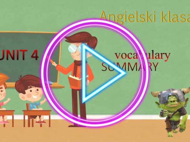 Lekcja angielskiego klasa 4 – szkoła podstawowa – podręcznik UNIT 4